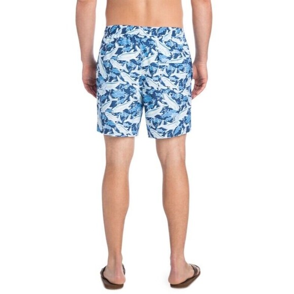 Vineyard Vines School Of Tuna Chappy Trunks Mesh Swim Shorts Size Large - Picture 2 of 12